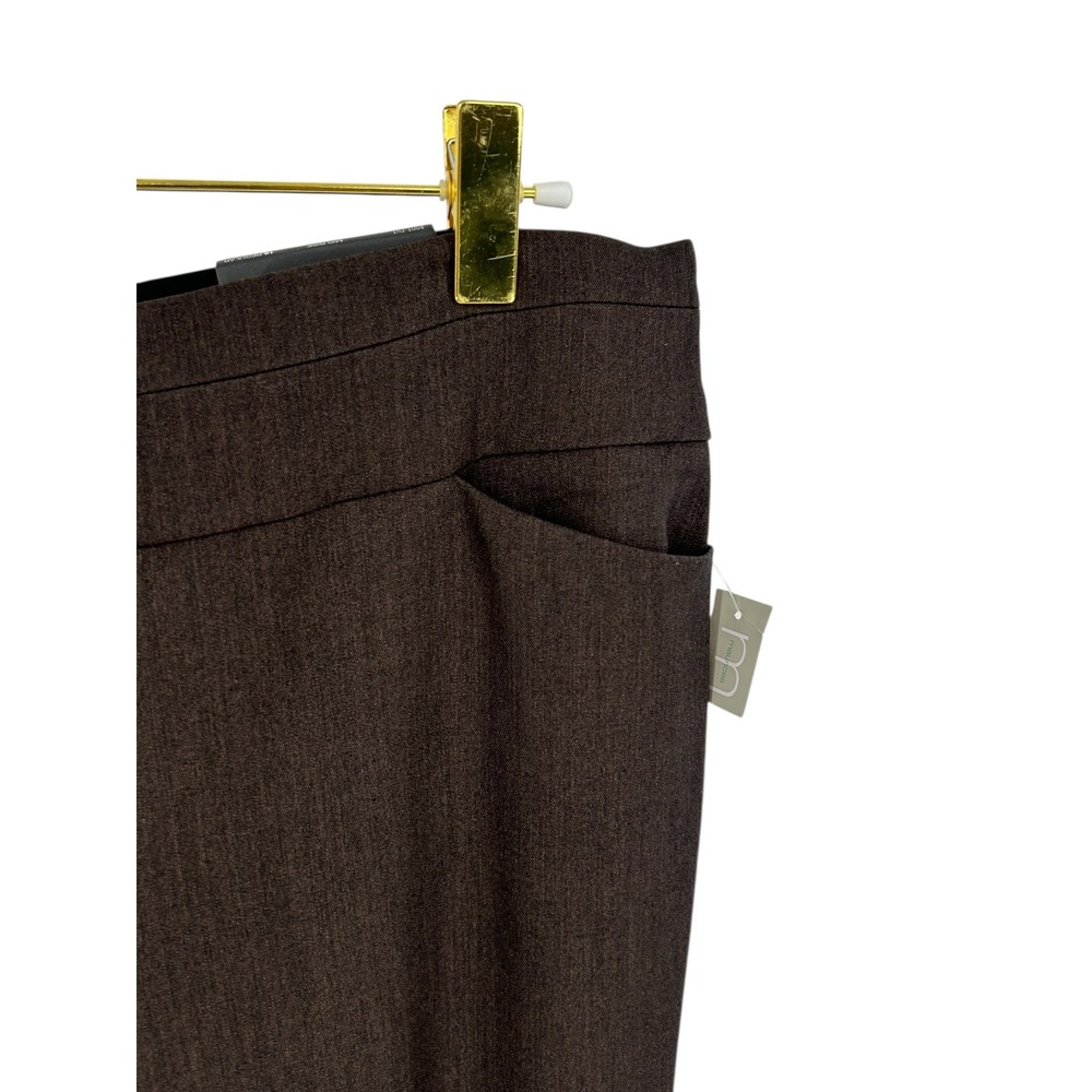 Maurices Womens Size 18 Regular Brown Boot Cut Mid Rise‎ Dress Pants Workwear - Picture 3 of 8